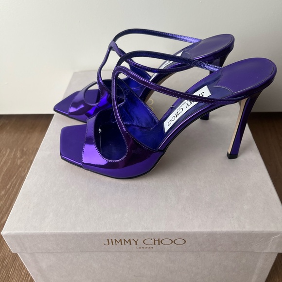 Jimmy Choo Purple Ansie 95 - Picture 3 of 7